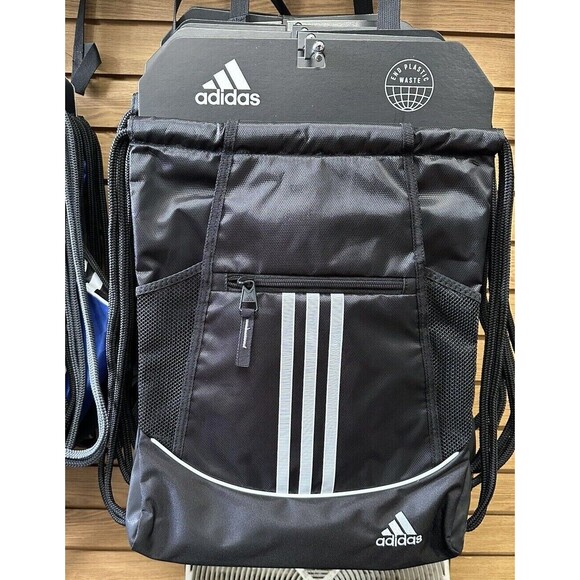 Adidas Sack pack Alliance II 6 colors Drawstring Athletic Soccer Sports Bag NWTs - Picture 1 of 13